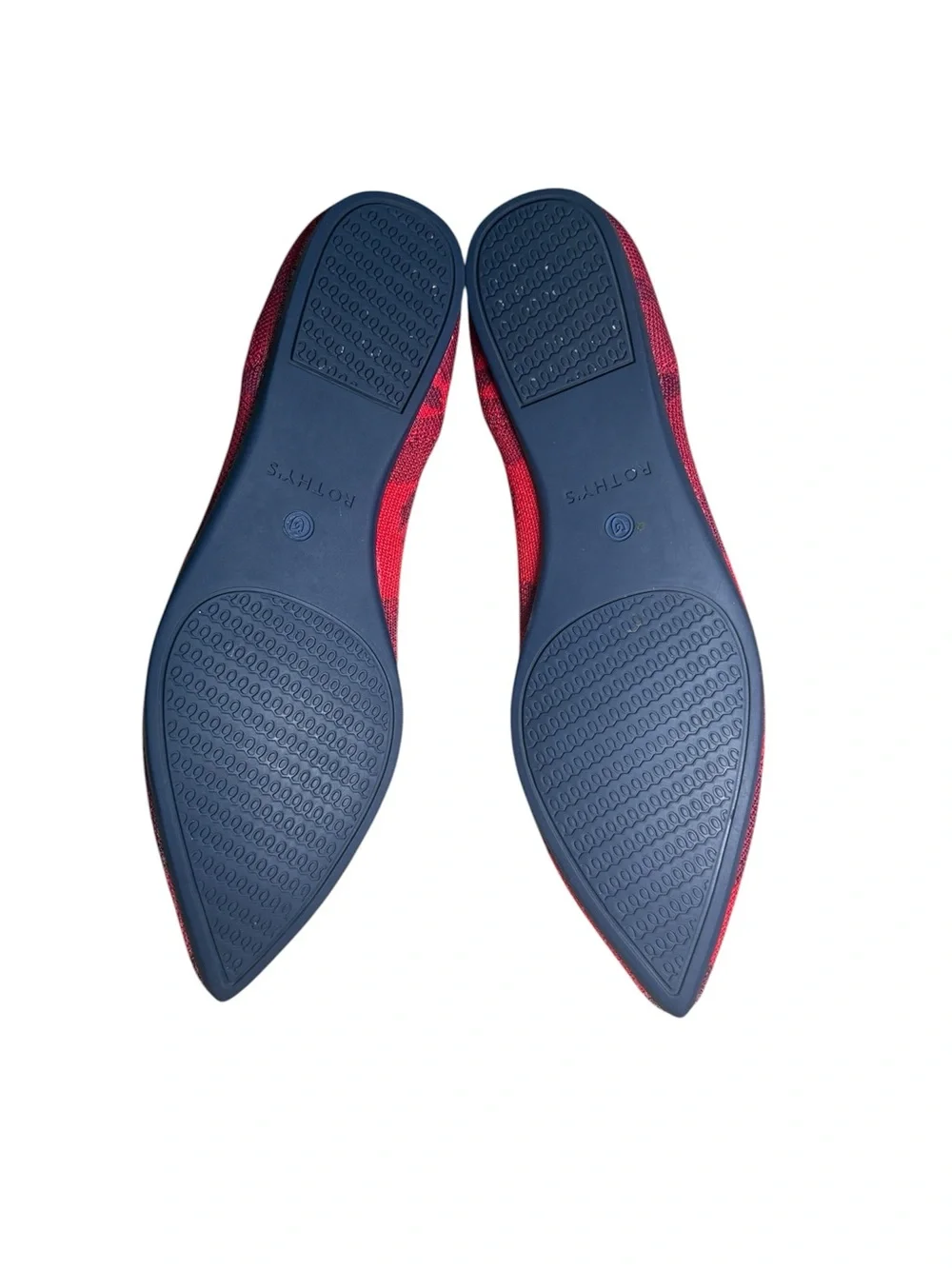 Rothy's The Point Magenta Heather Purple Pointed Flats Size 8.5 w/ Box